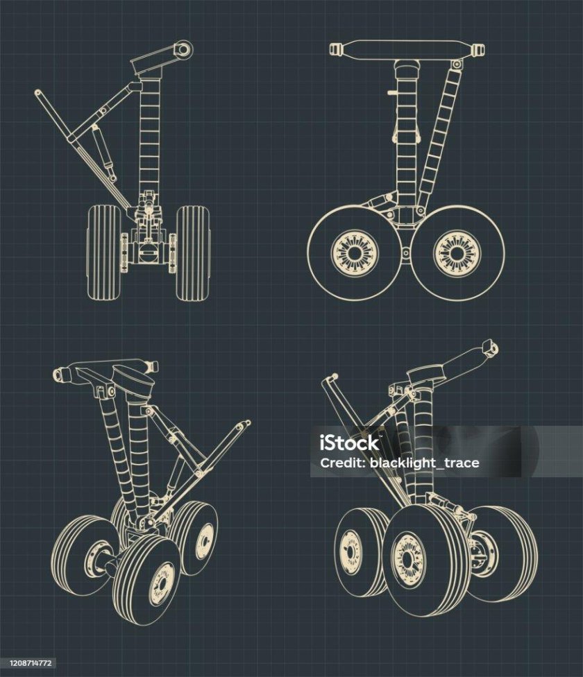 Шасси самолета рисунок
