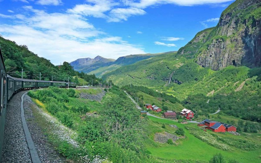 Фломская железная дорога Норвегия