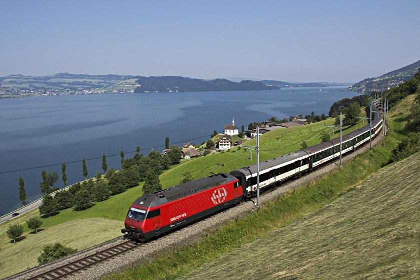 Грузовые поезда в Швейцарии
