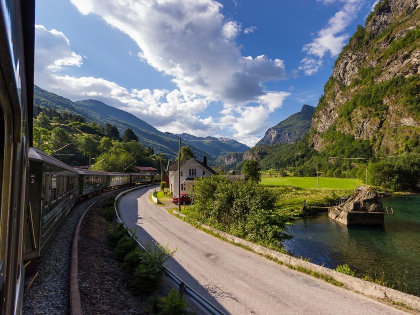 Фломская железная дорога Норвегия