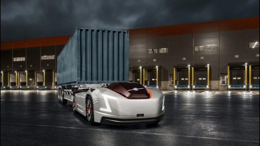 Беспилотный электрогрузовик volvo vera