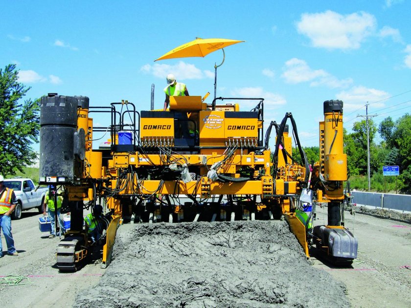 Машинист бетоноукладчика gomaco