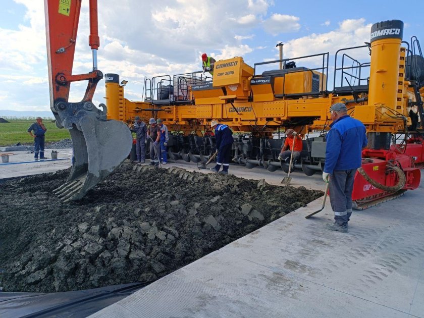 Укладка бетона