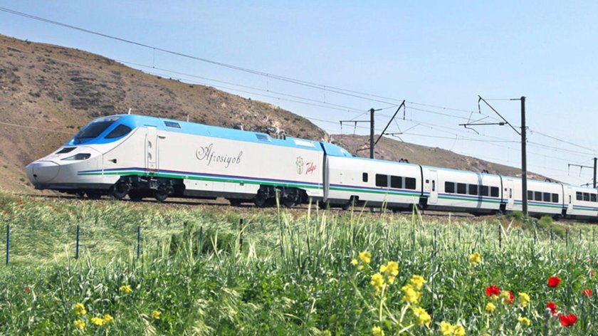 Узбекистан скоростной поезд Афросиаб