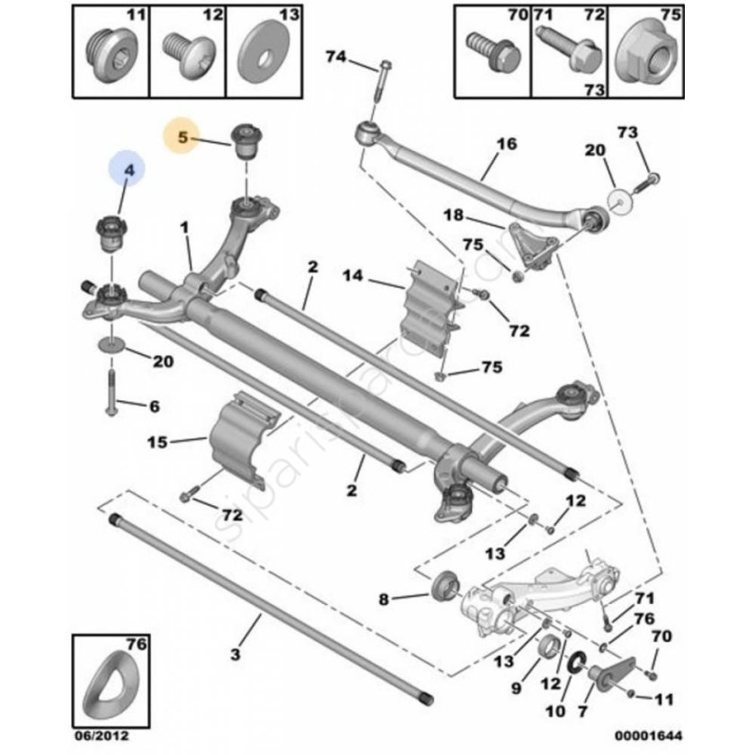 Задняя подвеска Пежо 206 хэтчбек