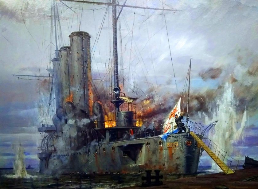 Крейсер Аврора в 1945