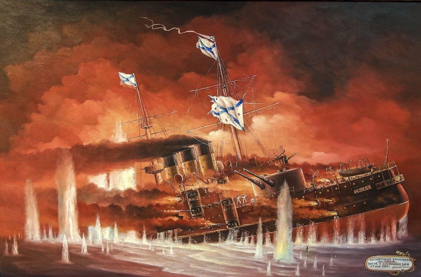 Крейсер Аврора в Цусимском сражении