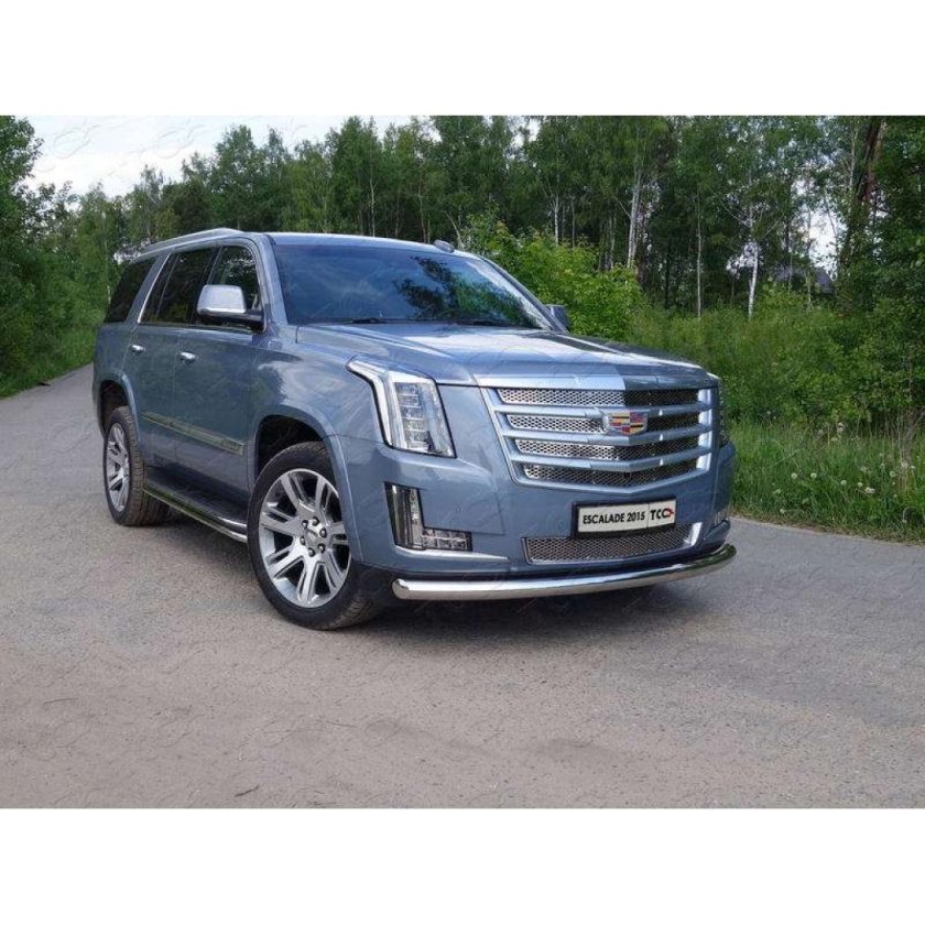 Защита переднего бампера Эскалейд