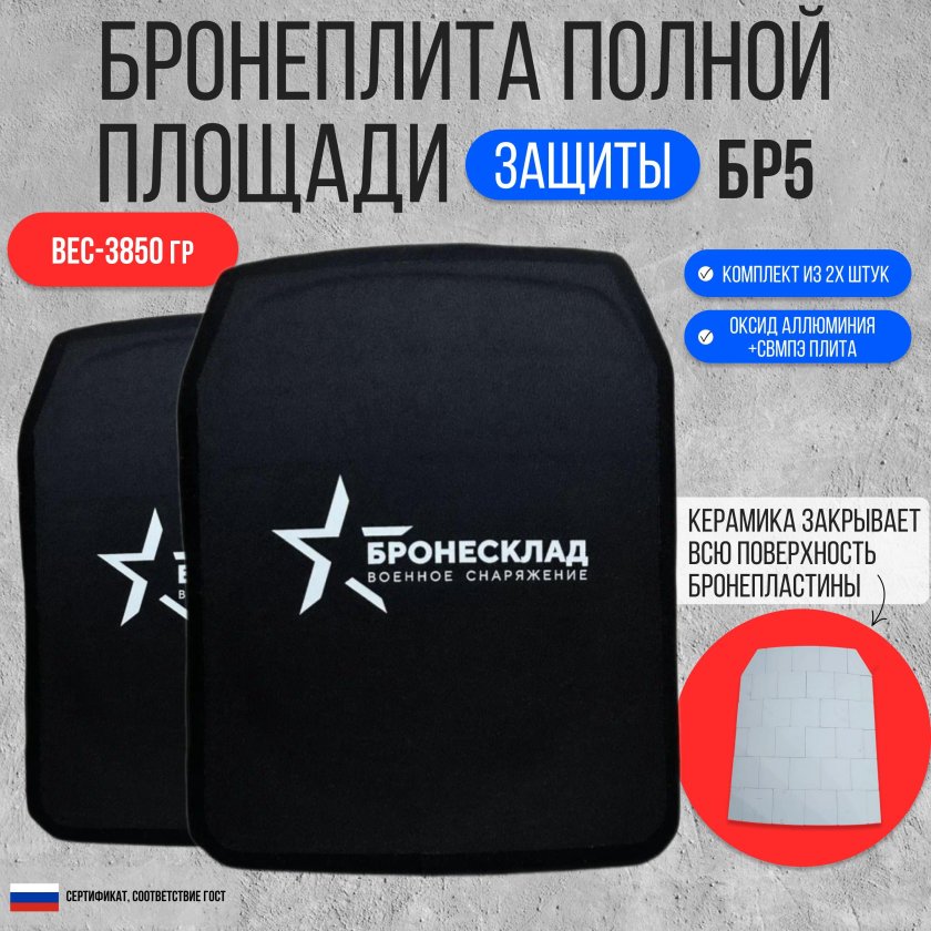 Комплект бронеплит