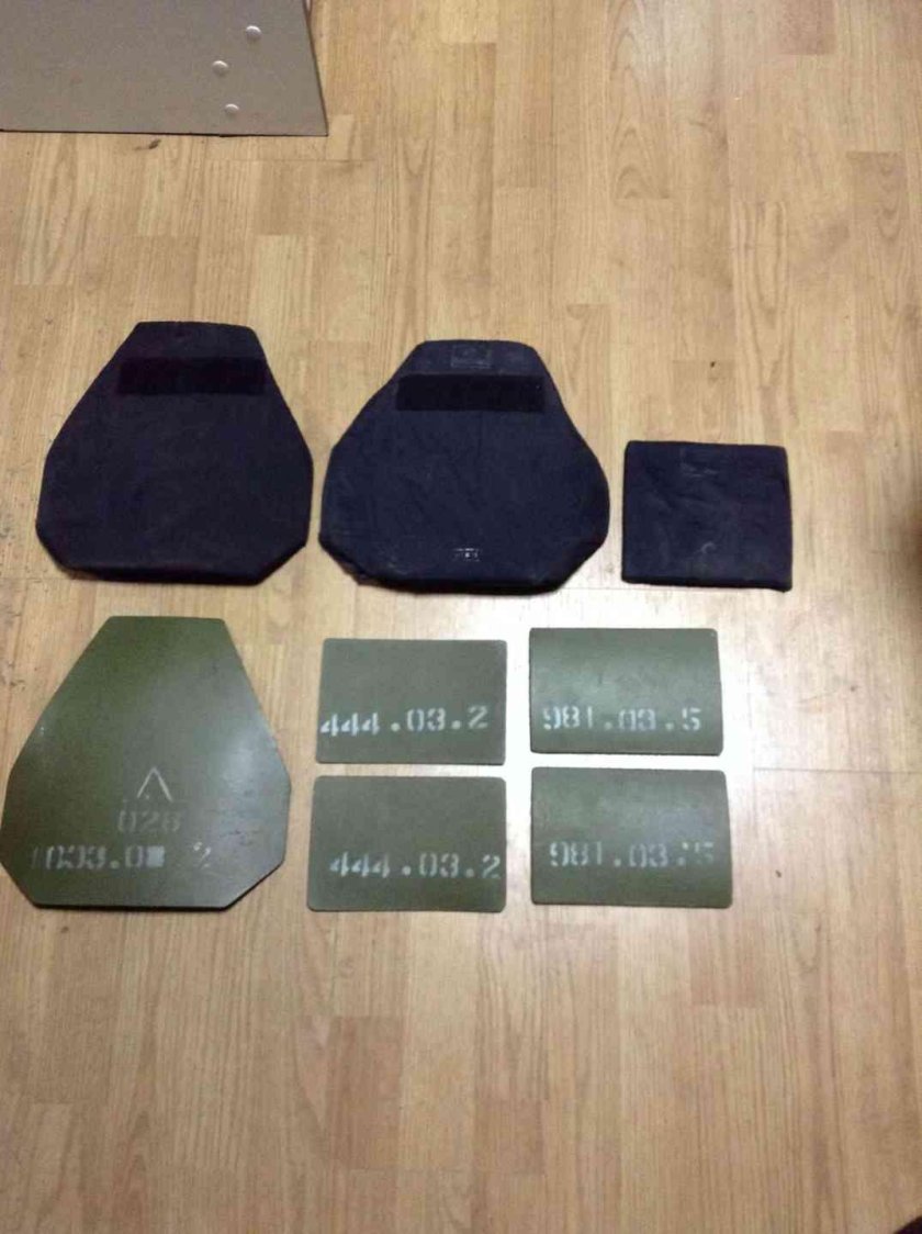 Пластины бронежилета Корунд