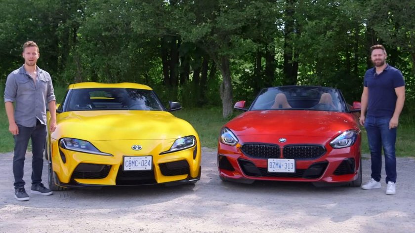Тойота Супра и БМВ z4