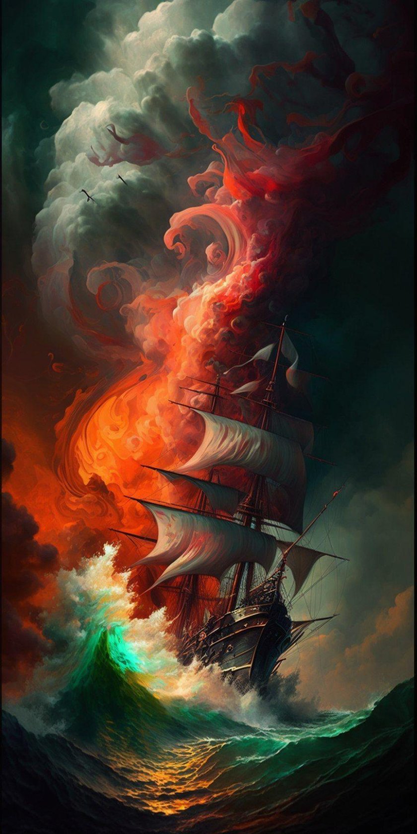 Картина пиратский корабль