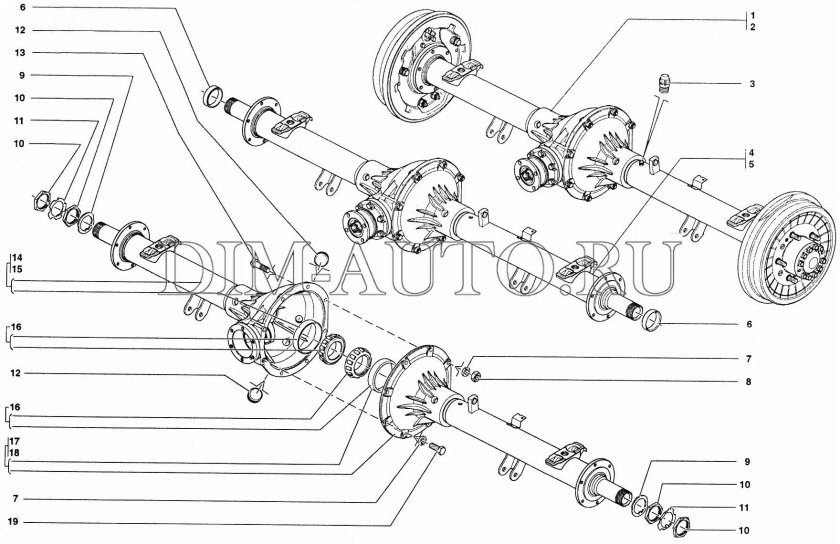 Конструкция заднего моста УАЗ Патриот