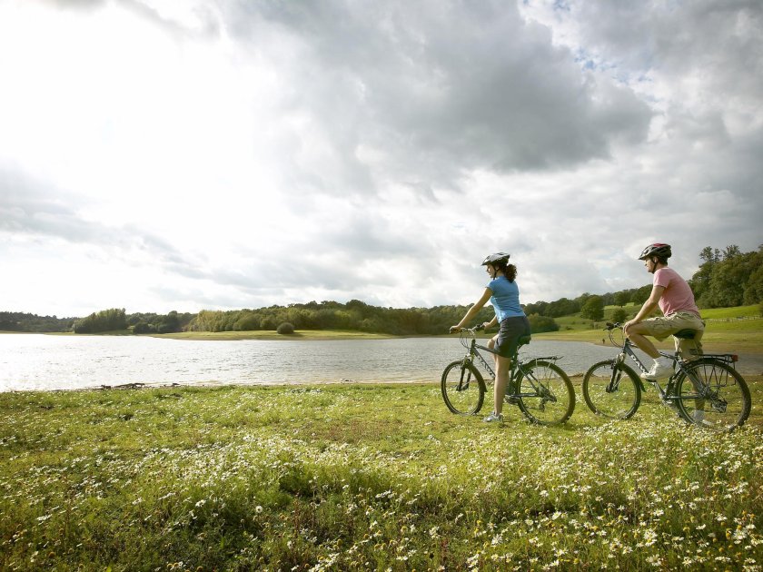 Велосипед на природе