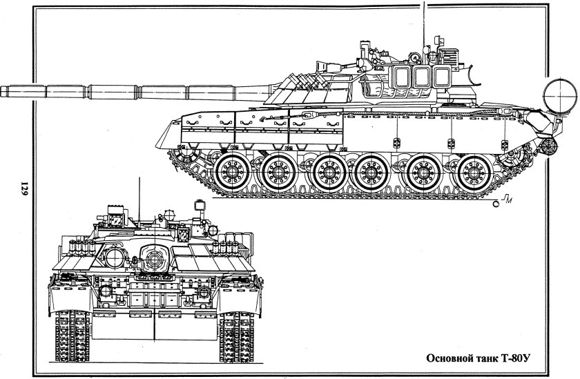Танк т-80 чертежи