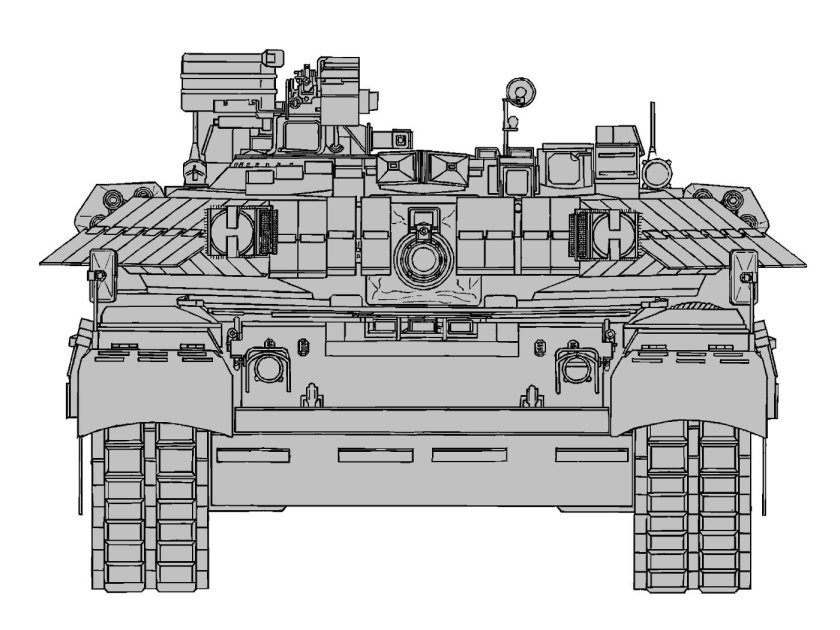 Чертеж танка т 72