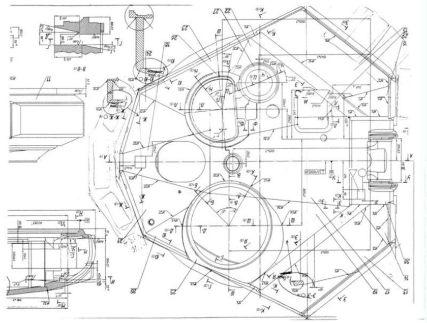 Чертеж танка т 72