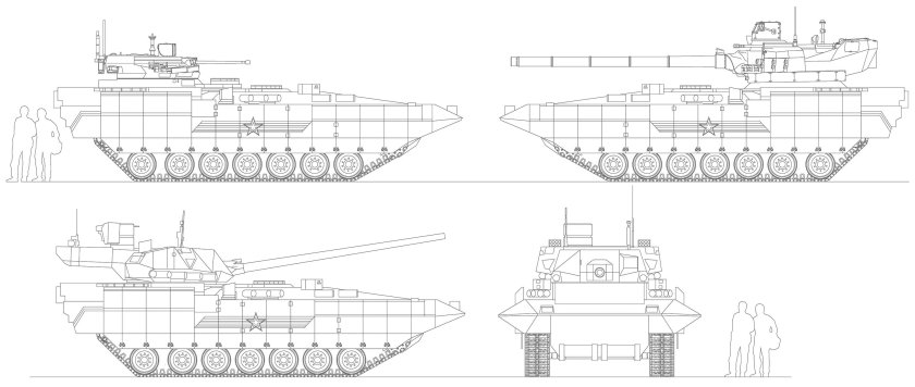 Т-15 Армата чертеж