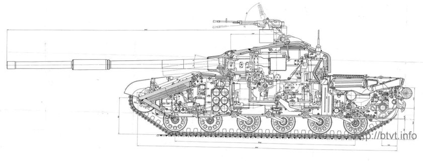 Шасси танка т80