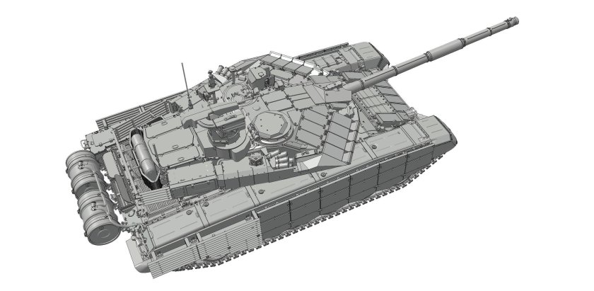 Сборная модель российский основнoй бoeвой танк