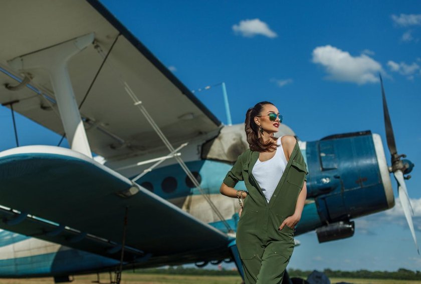 Фотосет с самолетом