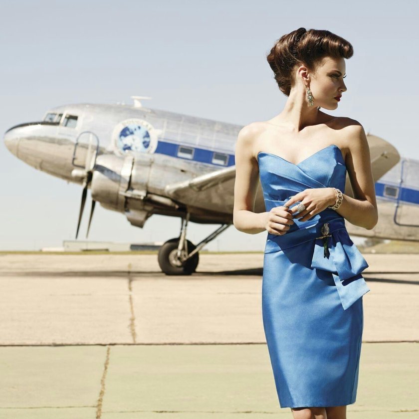 Красивые девушки в самолете