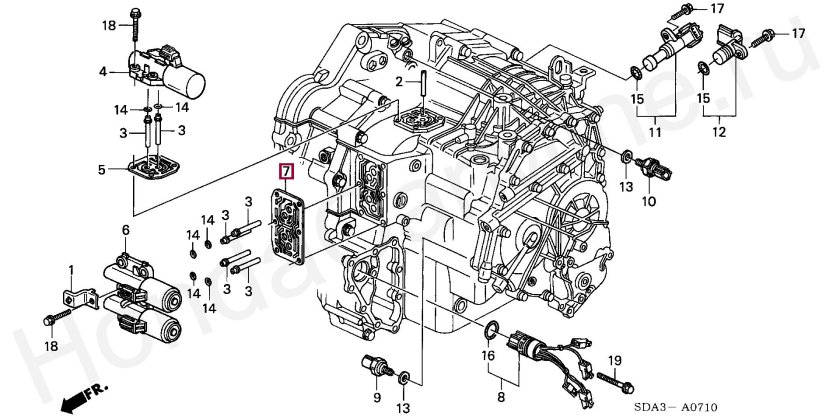 Соленоиды АКПП Хонда Аккорд 7