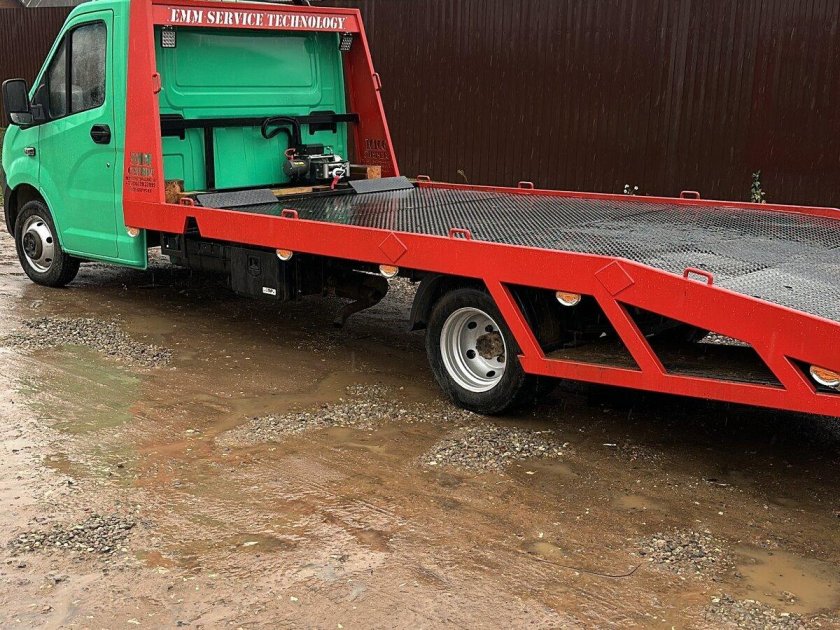 Эвакуатор газель некст ломаная платформа