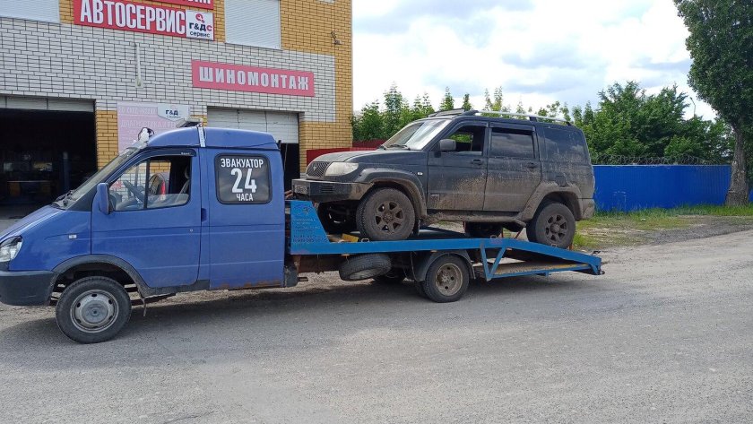 Газель эвакуатор с прицепом