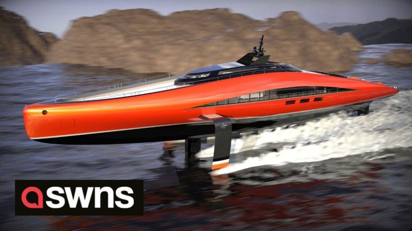 Яхта на подводных крыльях