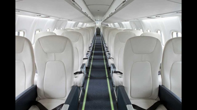 ATR 72 самолет салон