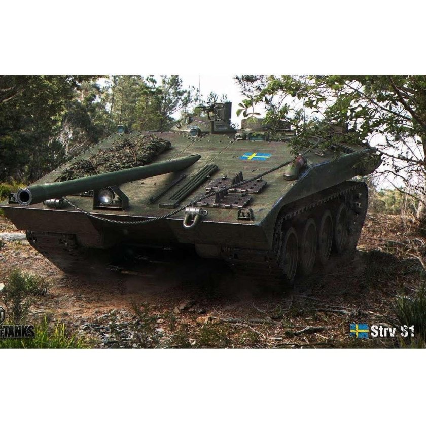 Шведская пт-САУ Strv s1.