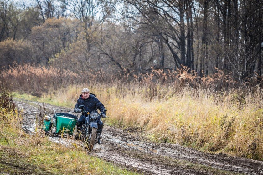 Деревенский мотоцикл