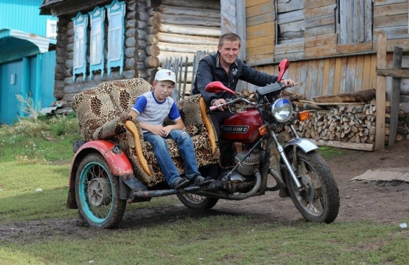 Мотоцикл Урал колхоз