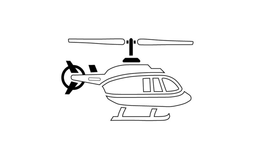 Вертолеты. Раскраска