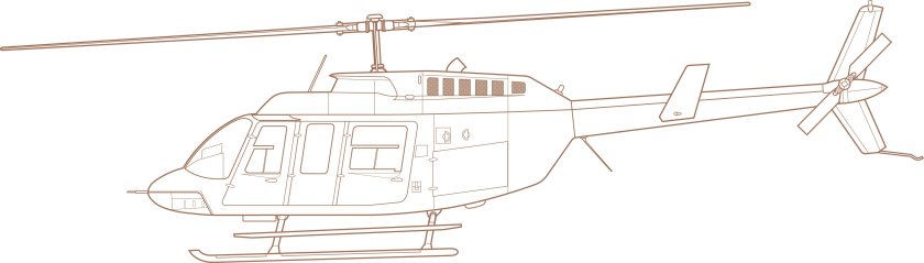 Вертолет сбоку рисунок