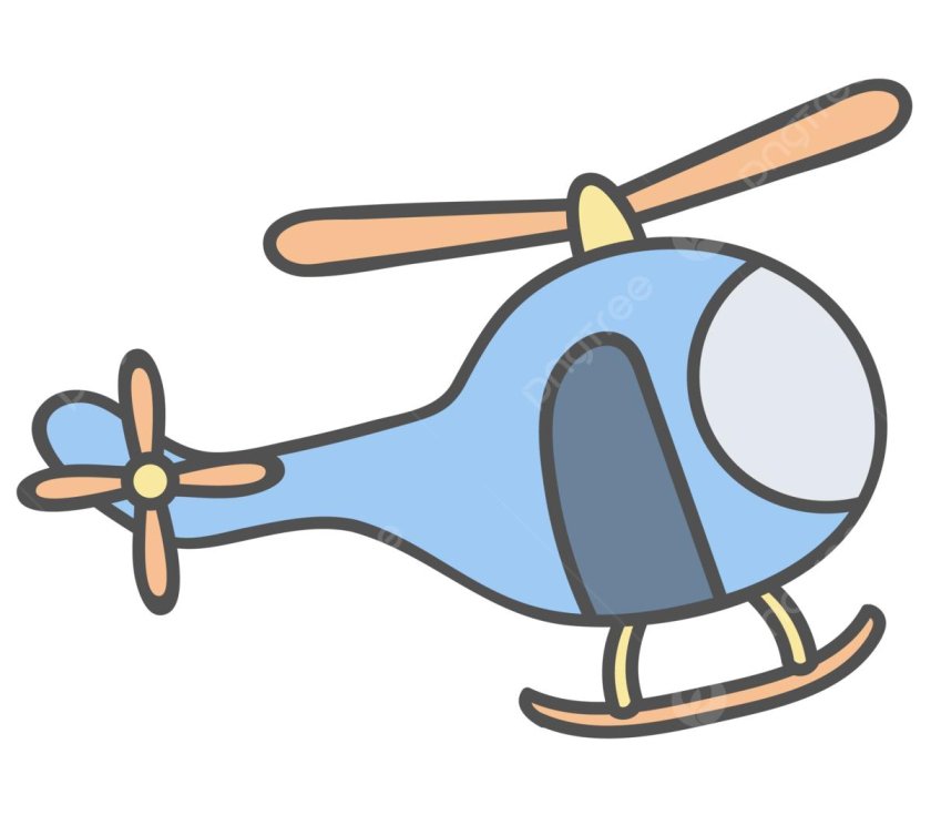 Вертолет мультяшный