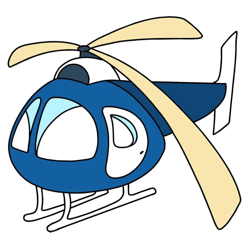 Вертолет раскраска для детей