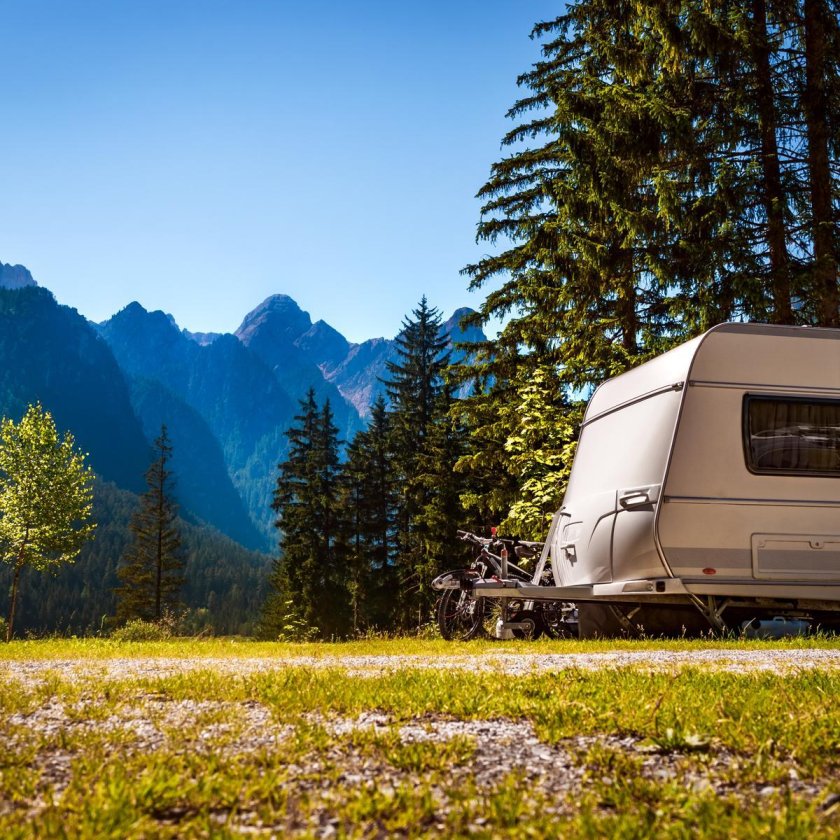 Дом на колесах в горах