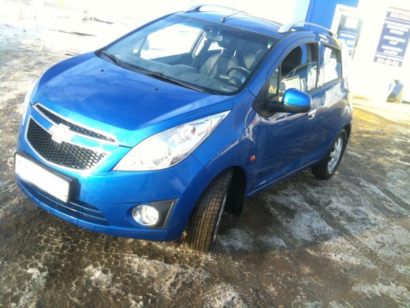 Шевроле Спарк синий