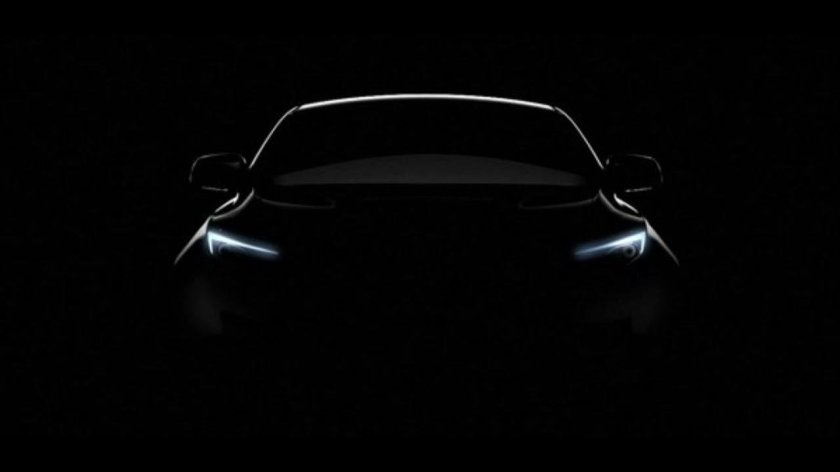 Машина на черном фоне