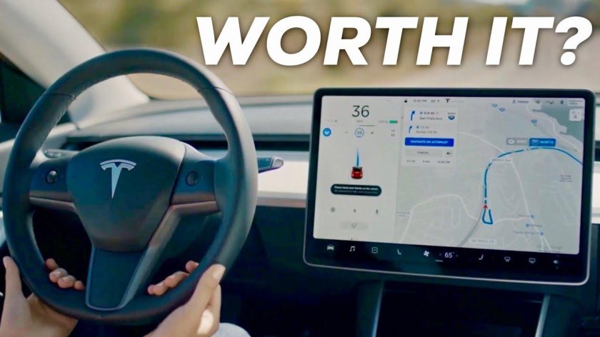 Электромобиль Тесла Автопилот