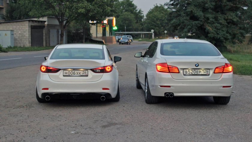Мазда 6 vs BMW 5