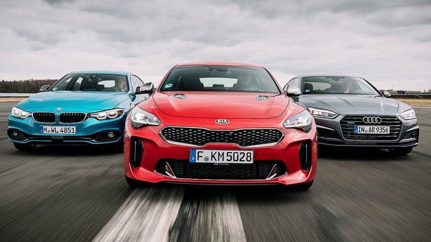 Киа Стингер и БМВ