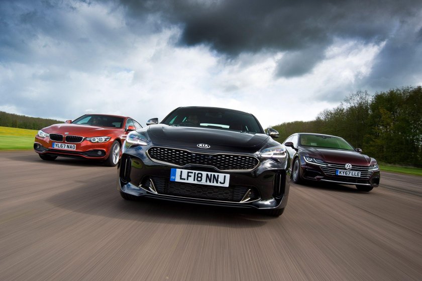 Киа Стингер и БМВ
