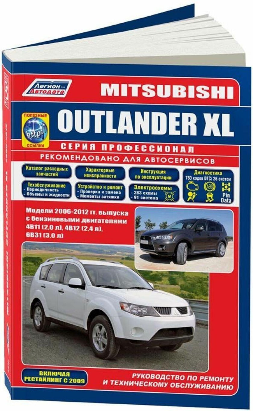 Книга по обслуживанию Mitsubishi Outlander 3