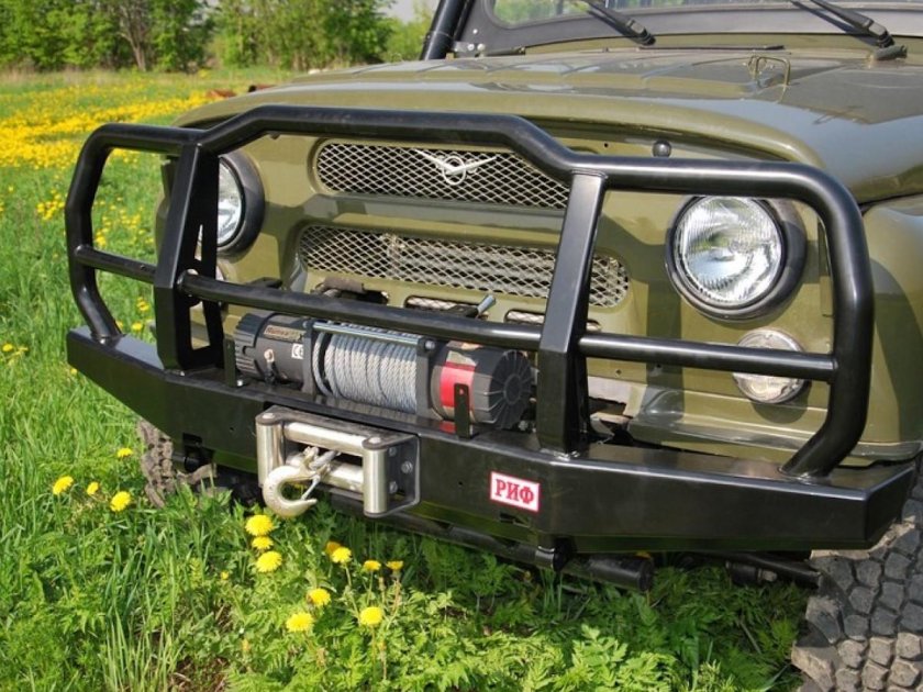 Бампер риф на УАЗ 469