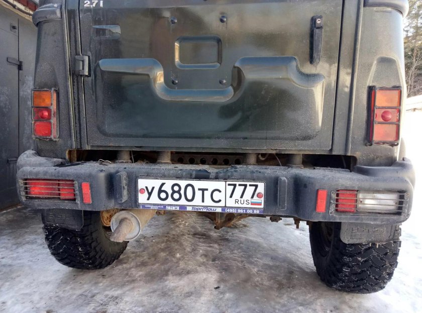 Задний бампер УАЗ 315195
