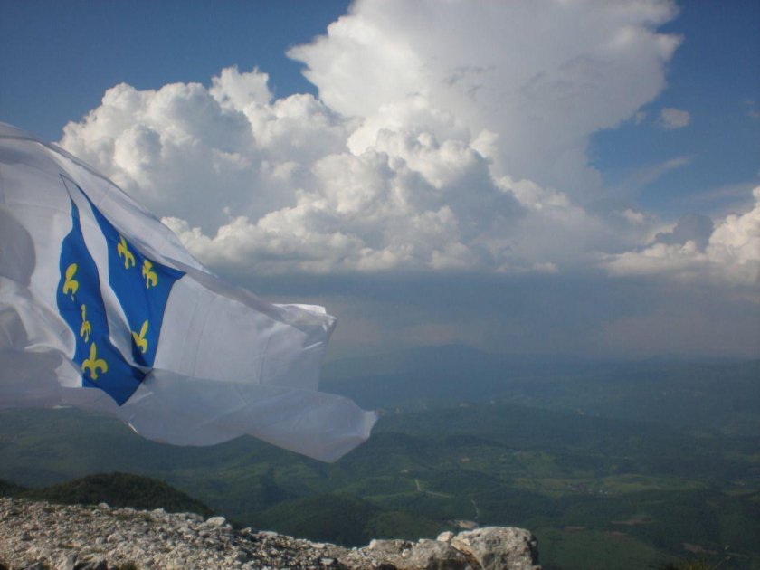 Босния и Герцеговина вид из самолета