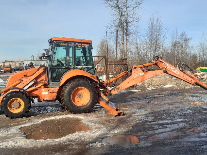 Экскаватор погрузчик fiat hitachi fb 100